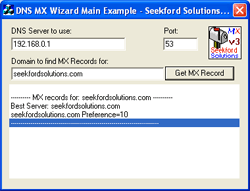 DNS MX Wizard ActiveX Screenshot
